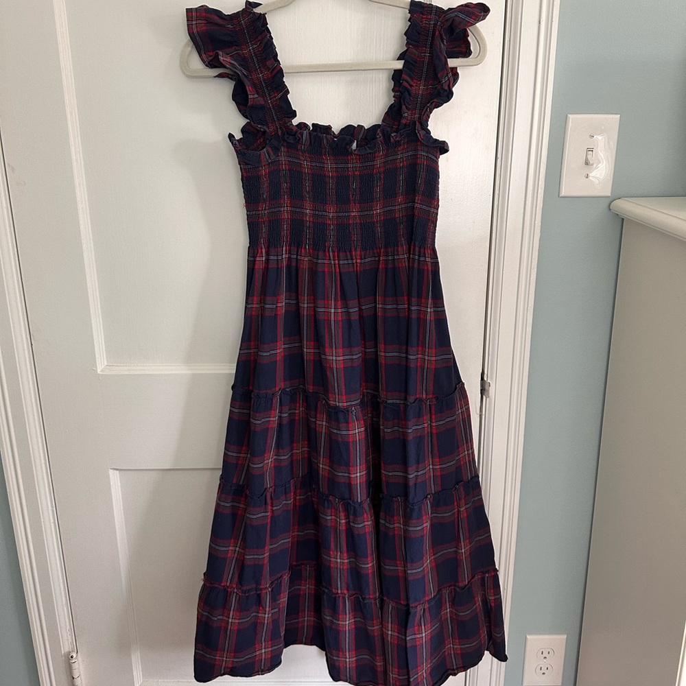 Hill House Blue Tartan Nap Dress XS